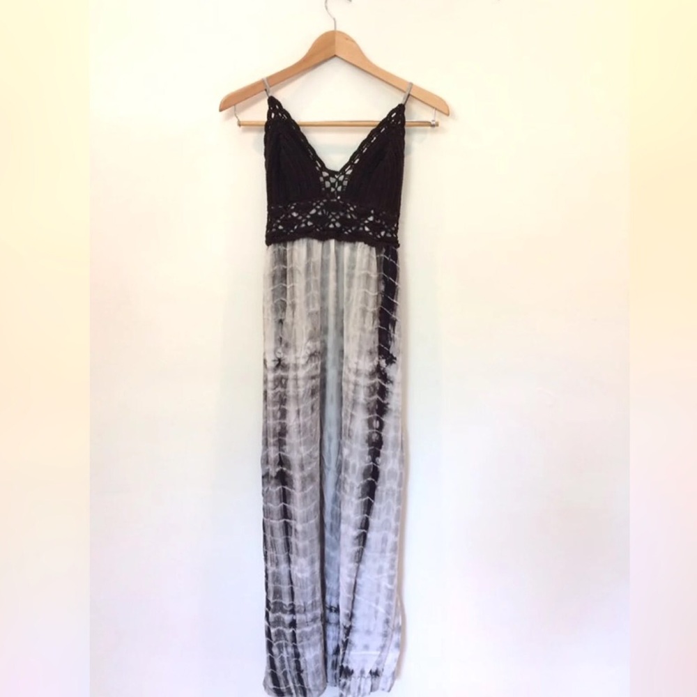 crochet tie dye maxi